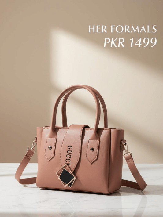 Elegant Peach Women’s Handbag